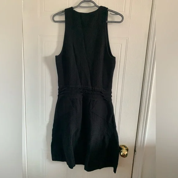 rag & bone Alyssa Black Knit A Line Midi Dress Medium - Picture 2 of 5